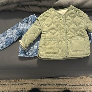 2 Jackets - 6-12 Months- NO STAINS - Pet Free and Smoke Free Home